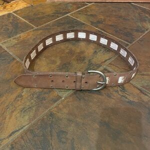 Buckle Brown Leather Belt